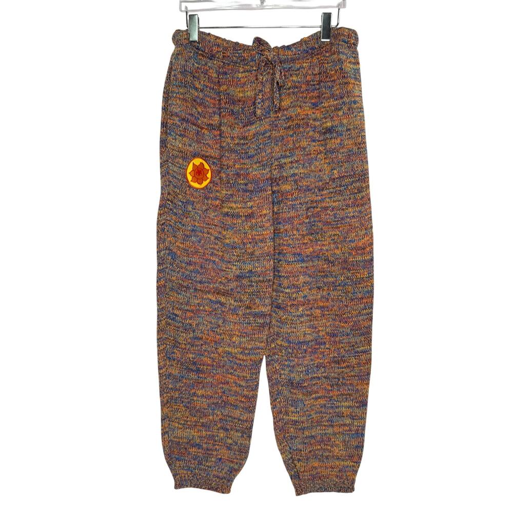Camp High Collective Spectrum Multicolored Knit Sweatpants Jogger L/XL Logo